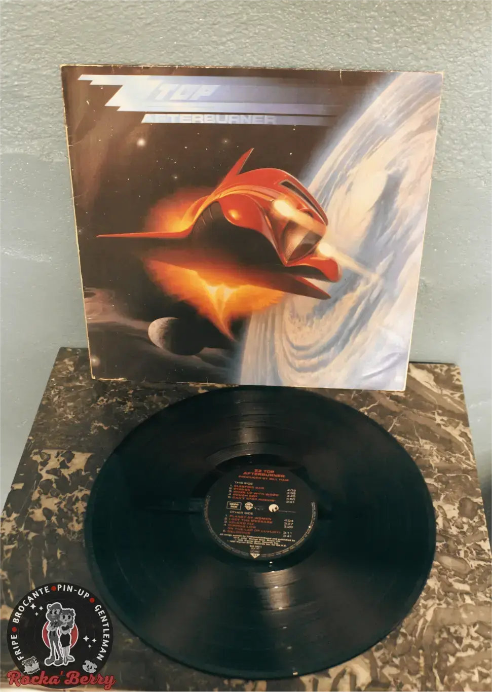 ZZTop "Afterburner" ( Edition Portugal / 1986 ) - Vinyle 33T Rocka'Berry