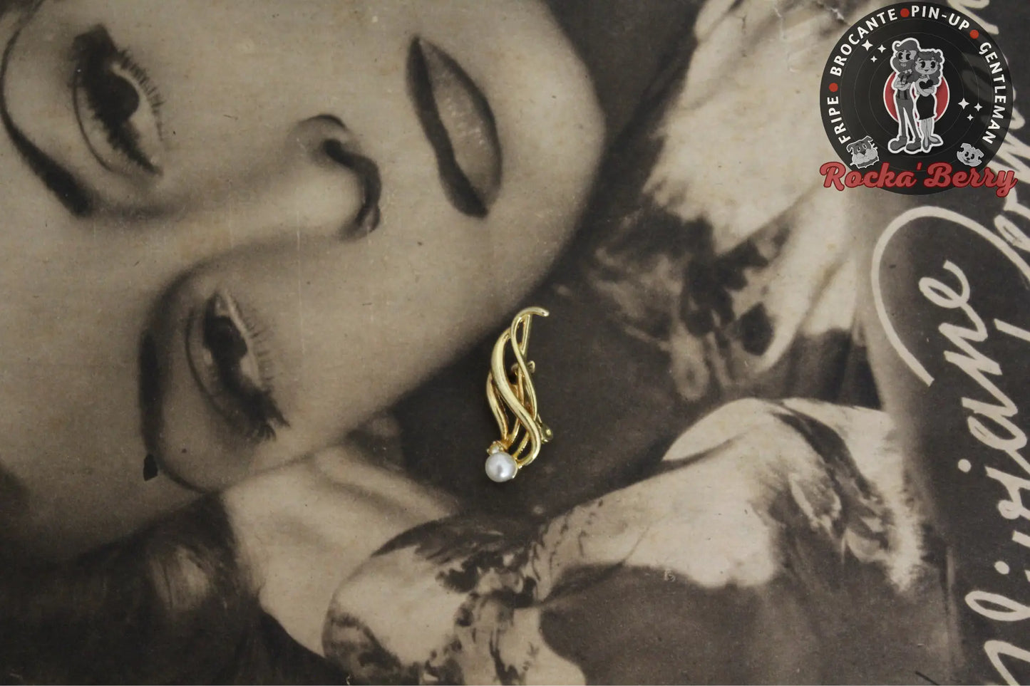 Broche Dorée Perle 2 Rocka'Berry