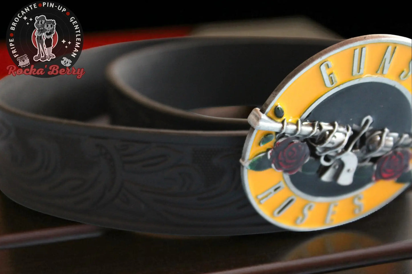 đ Ceinture âGUN Nâ ROSES LEGENDâ â Edition Rock Attitude đ„ Rocka'Berry