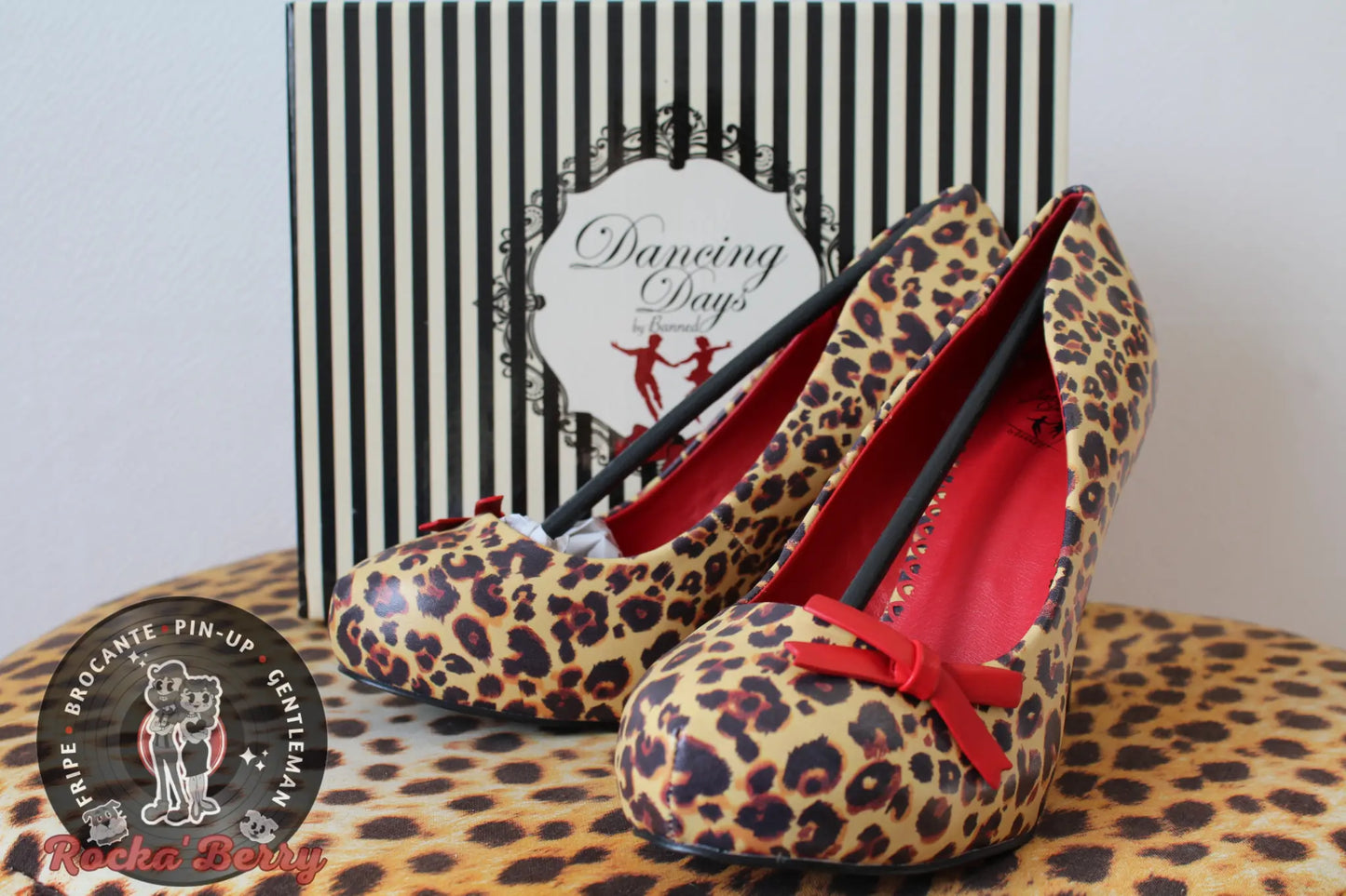 Chaussures à Talons Pinup Léopard - Banned - Rocka'Berry