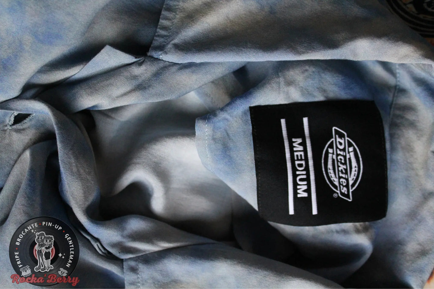 Chemise Hawaïenne Moto Multicolores sur Fond Bleu - Dickies Dickies