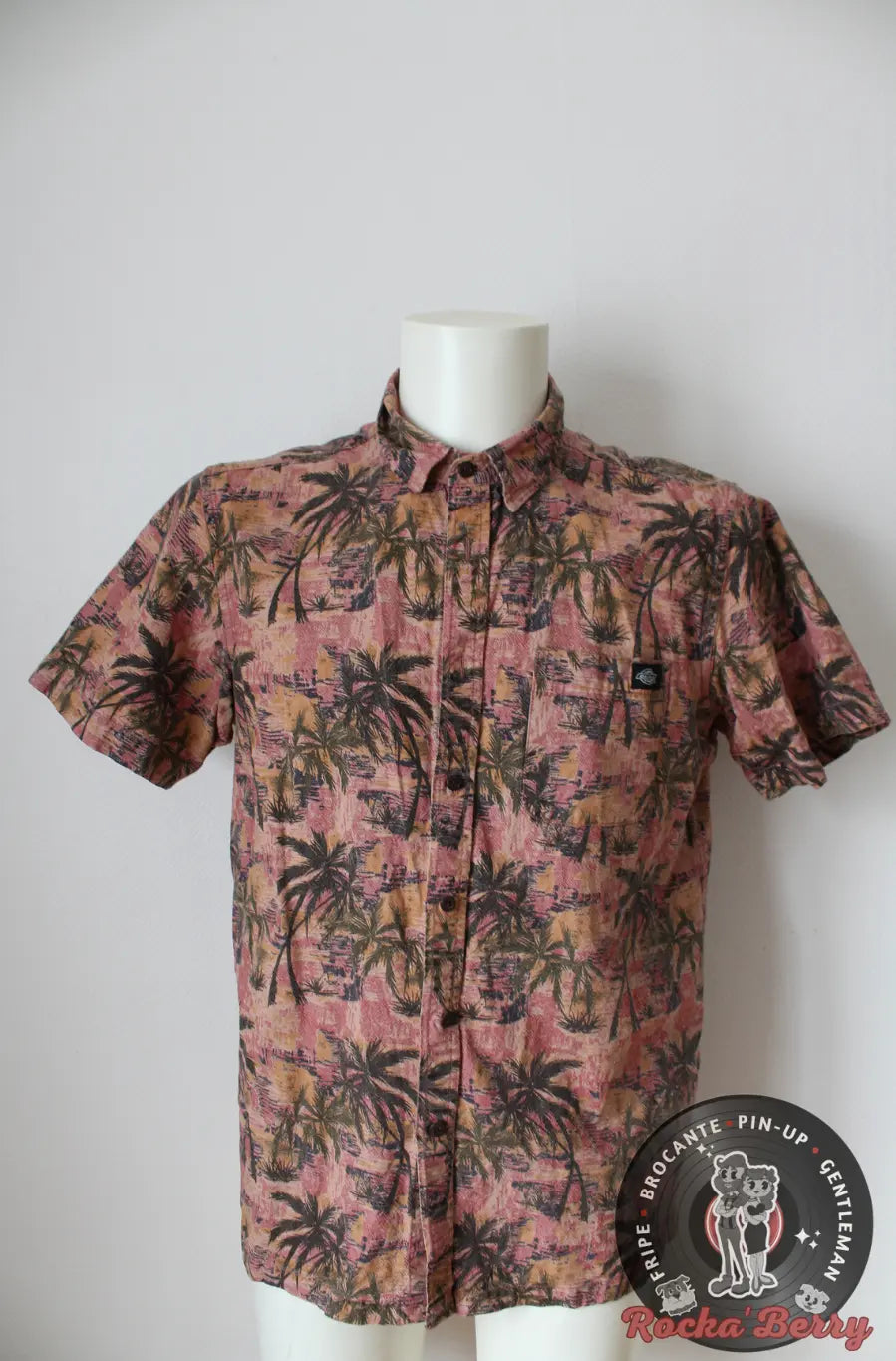 Chemise Hawaïenne Palmier Rose et Orange - Dickies Dickies