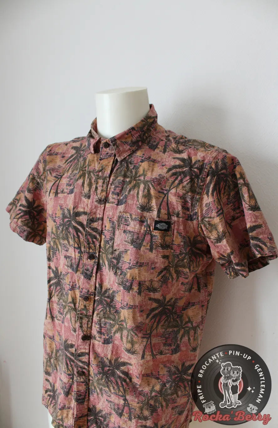 Chemise Hawaïenne Palmier Rose et Orange - Dickies Dickies