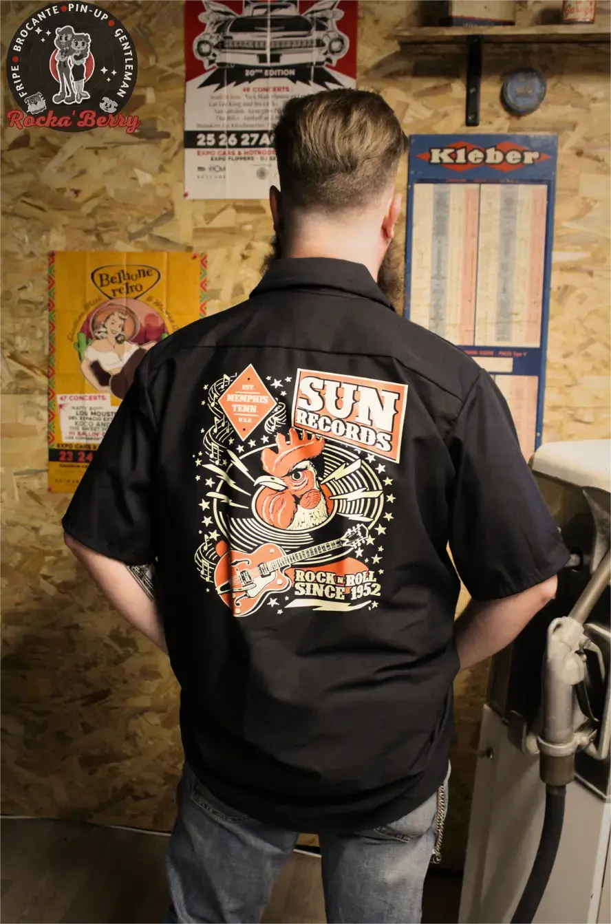 Chemise de Travail Sun Records (BOUTONS KUSTOM) - Steady Clothing Steady Clothing