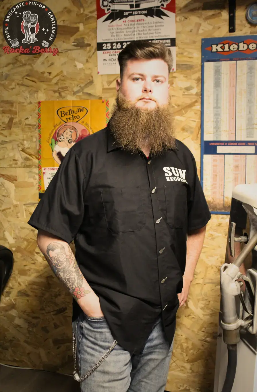 Chemise de Travail Sun Records (BOUTONS KUSTOM) - Steady Clothing Steady Clothing