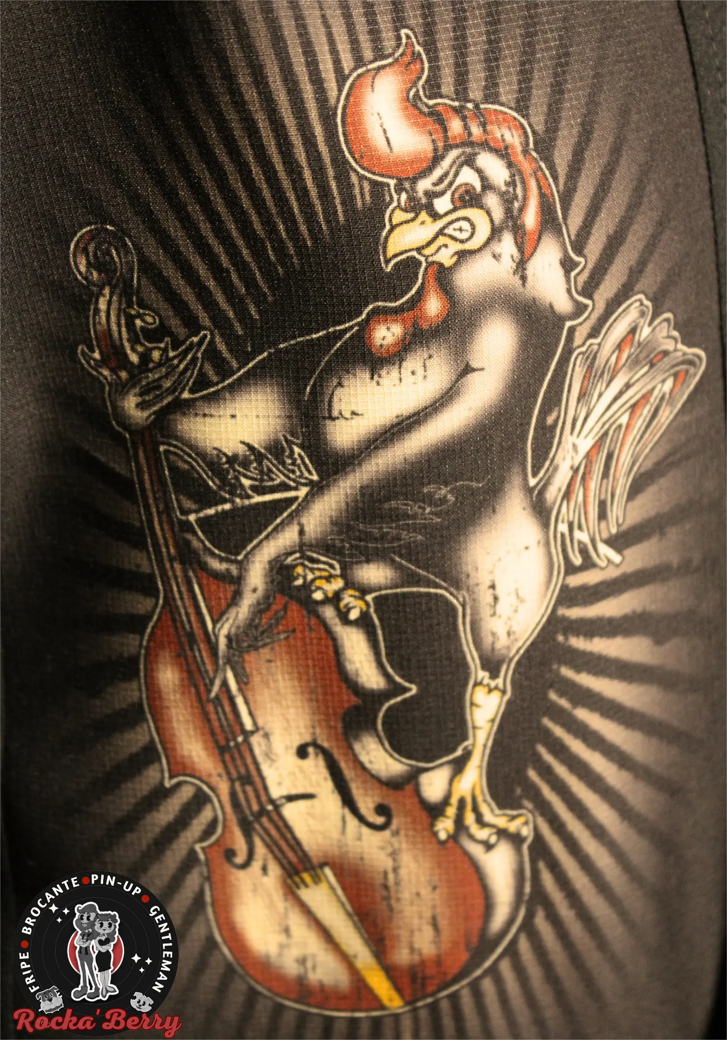 đž Chemise de Travail Sun Records Rockin' Rooster (BOUTONS KUSTOM) - Steady Clothing ( Made in Usa )