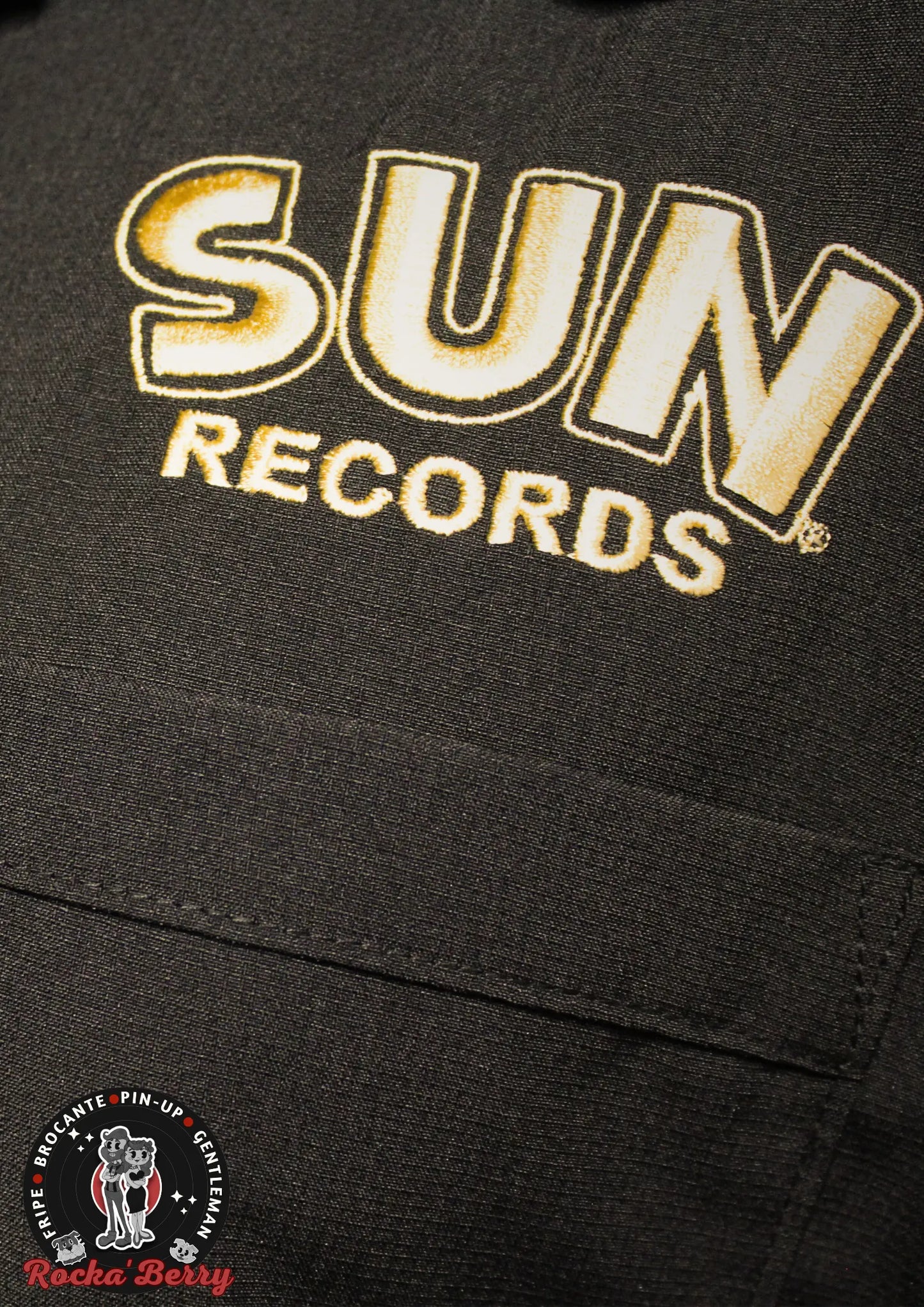 đž Chemise de Travail Sun Records Rockin' Rooster (BOUTONS KUSTOM) - Steady Clothing ( Made in Usa )