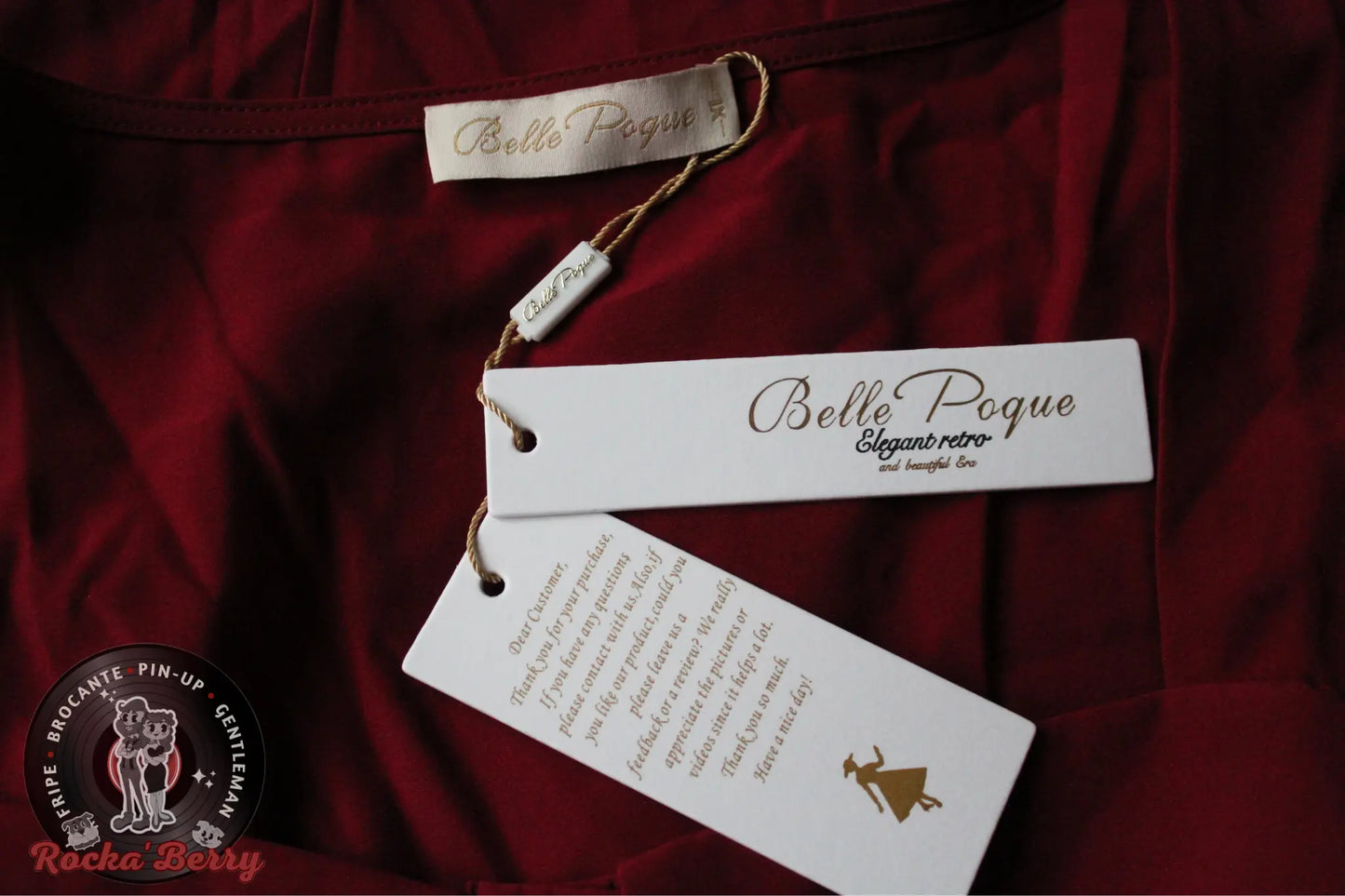 Chemisier Pinup Rétro Col en Cœur Bordeaux - Belle Poque Belle Poque