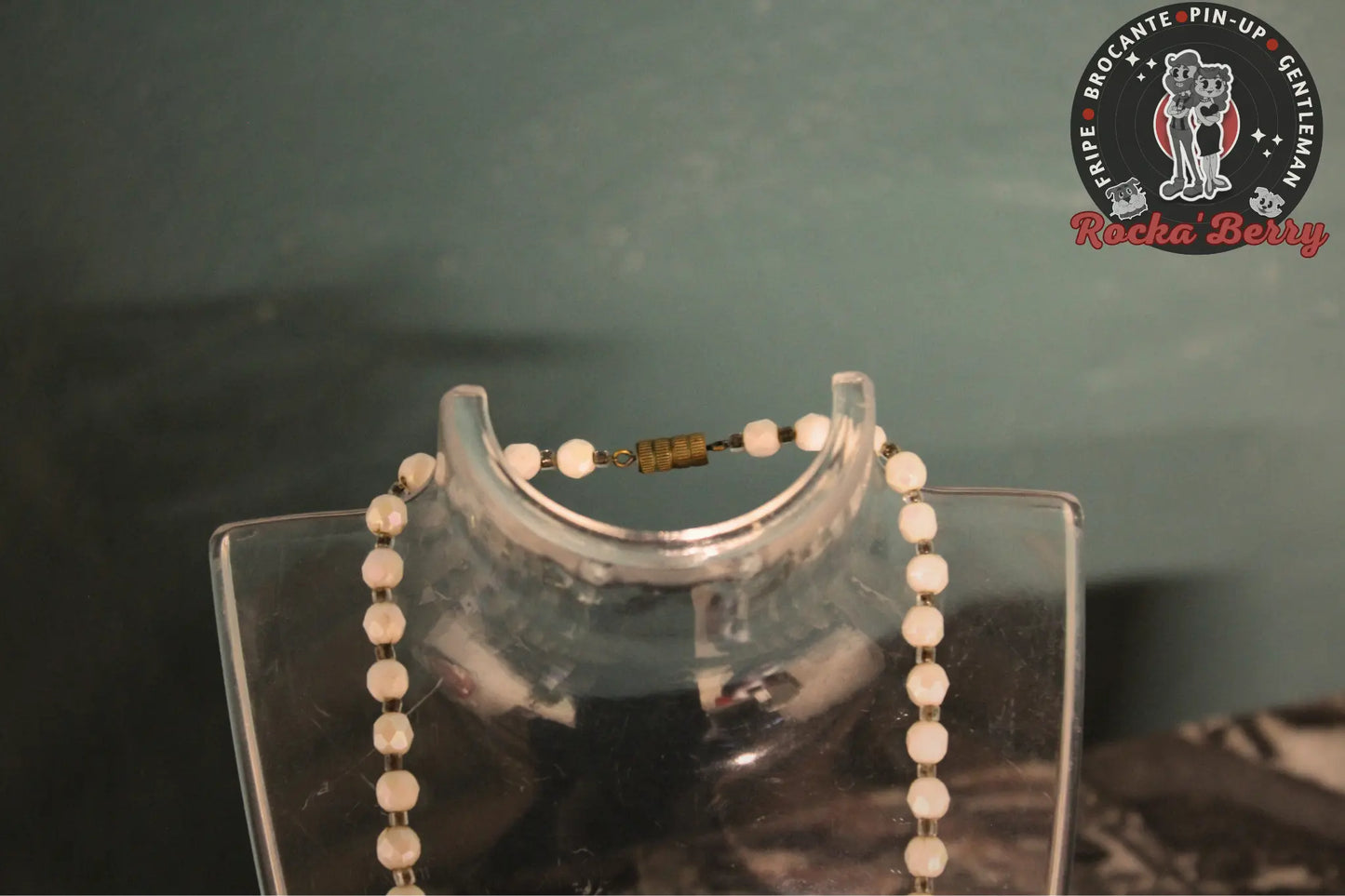 Collier de Perles Holographiques Vintage - Rocka'Berry