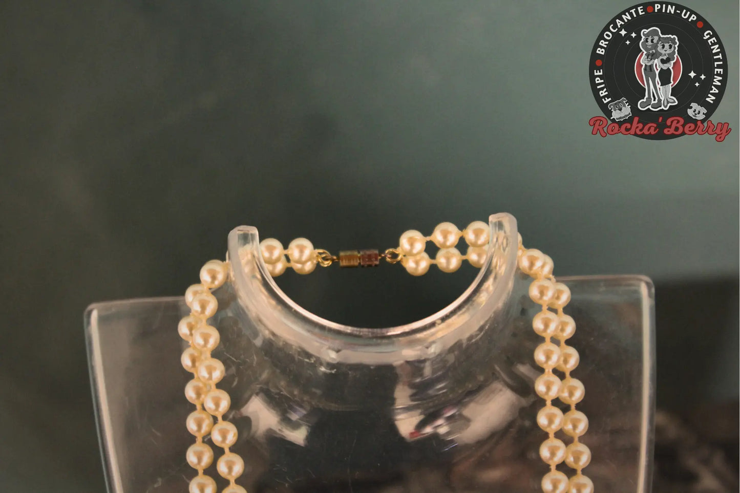 Collier de Perles Vintage : Double Rangée - Rocka'Berry