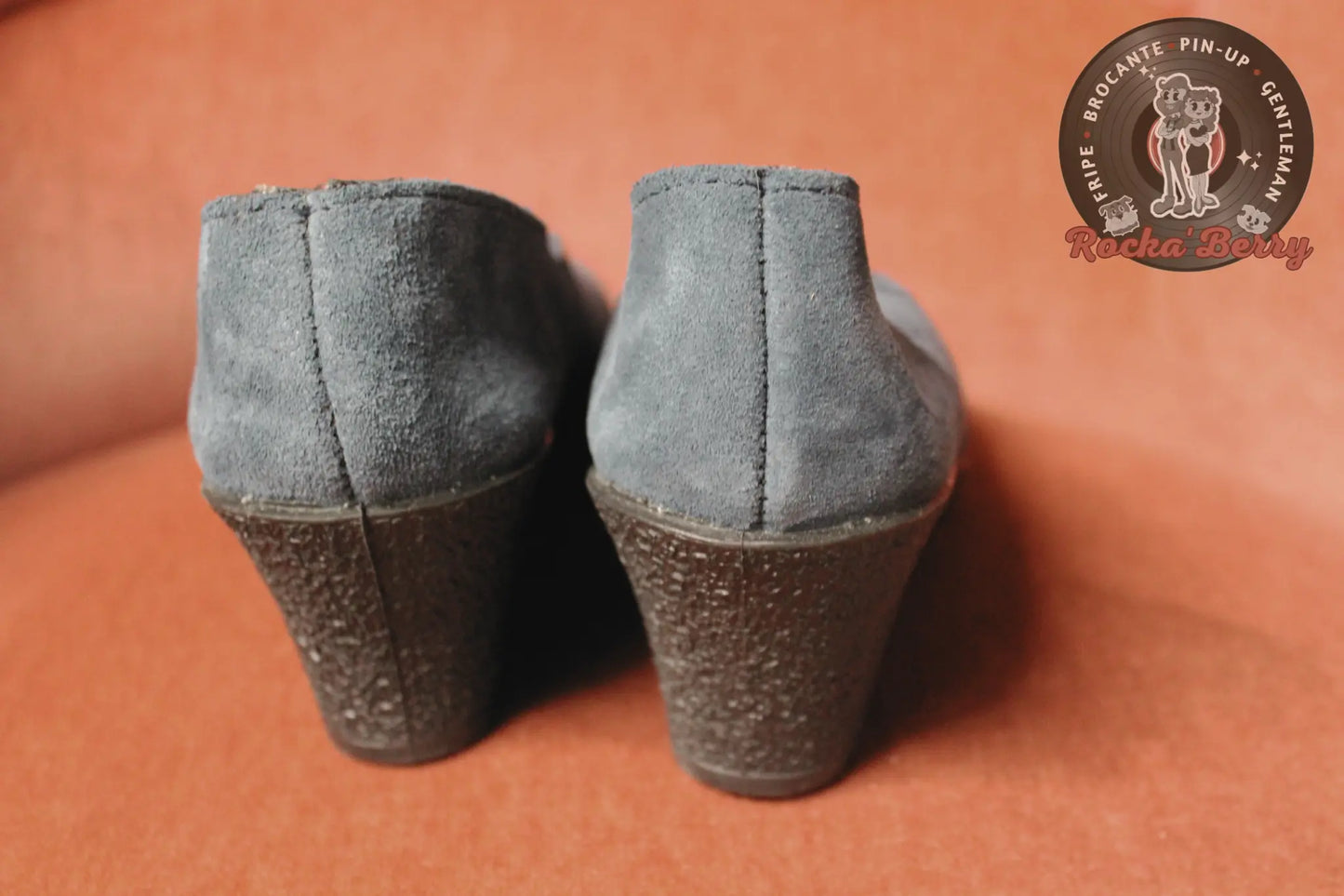 Escarpins Pin-up Vintage Navy - Made in France Rocka'Berry