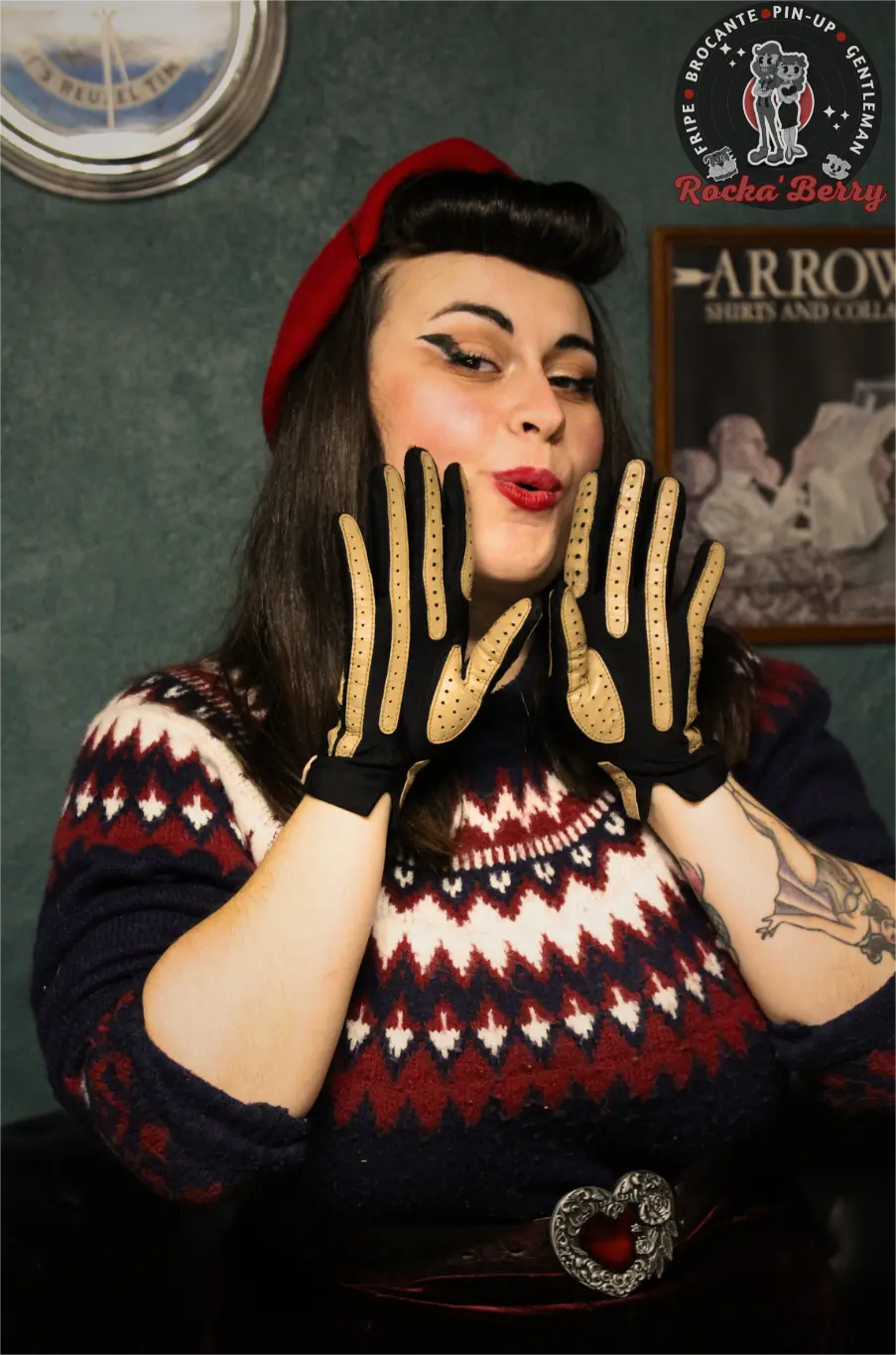 Gants Vintage : Western - Rocka'Berry