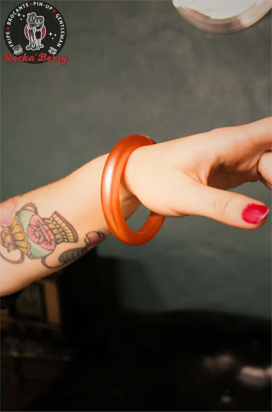 Gros Bracelet Vintage Orange - Rocka'Berry