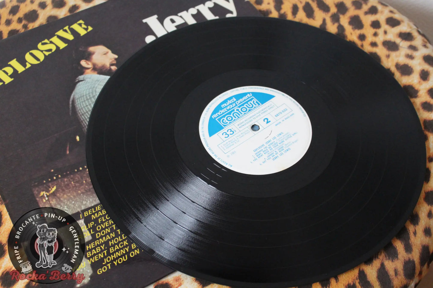 Jerry Lee Lewis, "Explosive" (1965)- Vinyle 33T Rocka'Berry