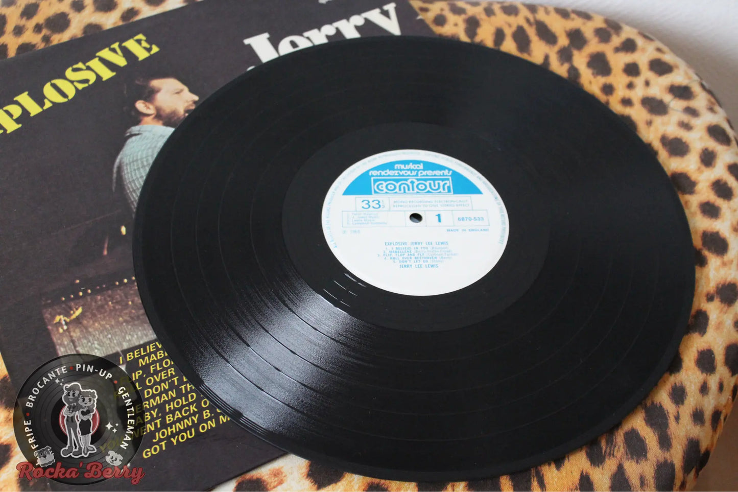 Jerry Lee Lewis, "Explosive" (1965)- Vinyle 33T Rocka'Berry