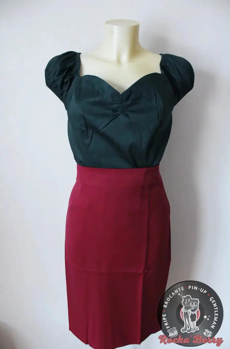 Jupe Pinup Crayon Rétro "Paula" - Banned - Rocka'Berry