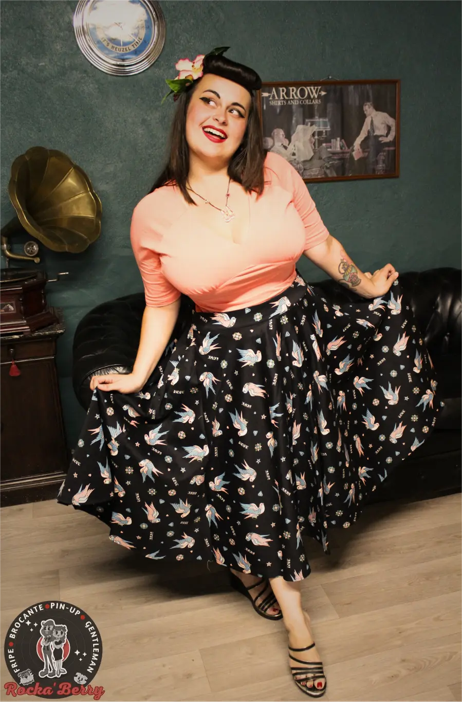 💣 Jupe “Pretty Birdie” – Banned Apparel