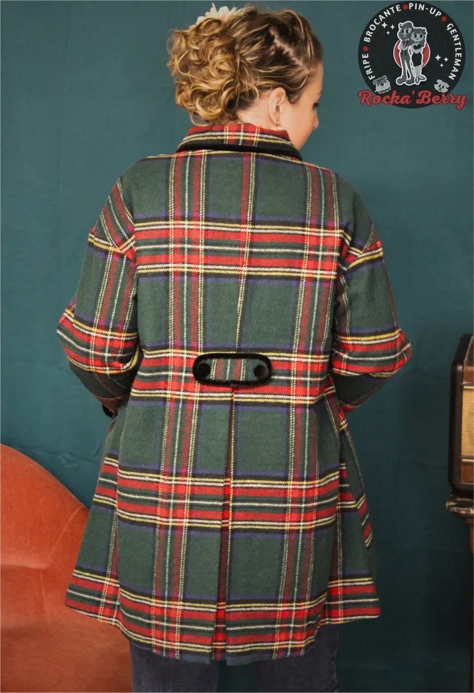 Manteau Tartan Esprit 60s Stanley - Hell Bunny - Rocka'Berry