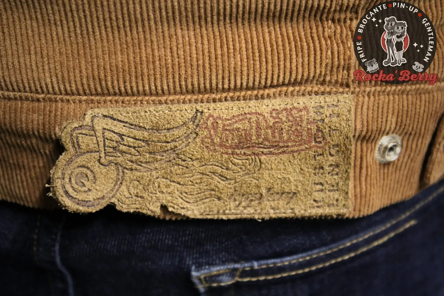 đ§„ Veste Von Dutch Camel Sherpa â Blouson CĂŽtelĂ© MolletonnĂ© Homme Style Vintage Rockabilly Von Dutch