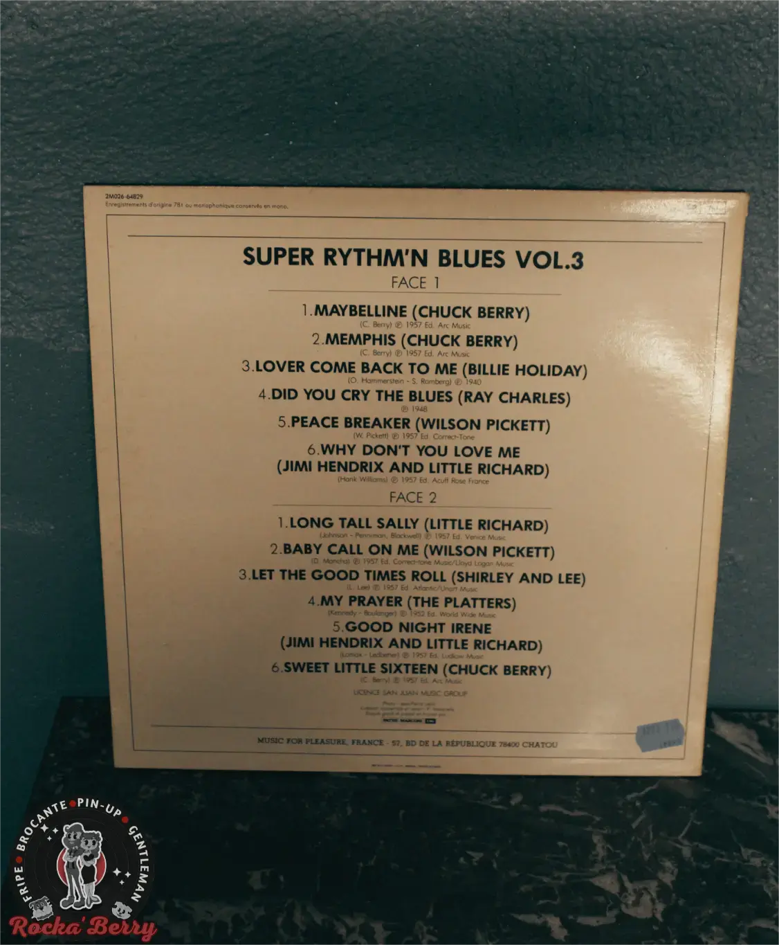 Divers artistes "Super Rhythm n' Blues" ( FR/ 1982 ) - Vinyle 33T Rocka'Berry