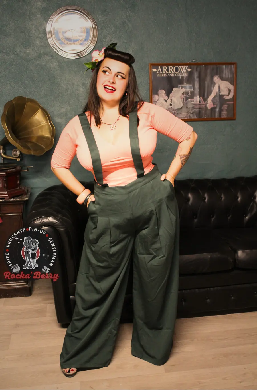 💚 Pantalon à Bretelles "Swing Queen" – Banned Apparel Banned