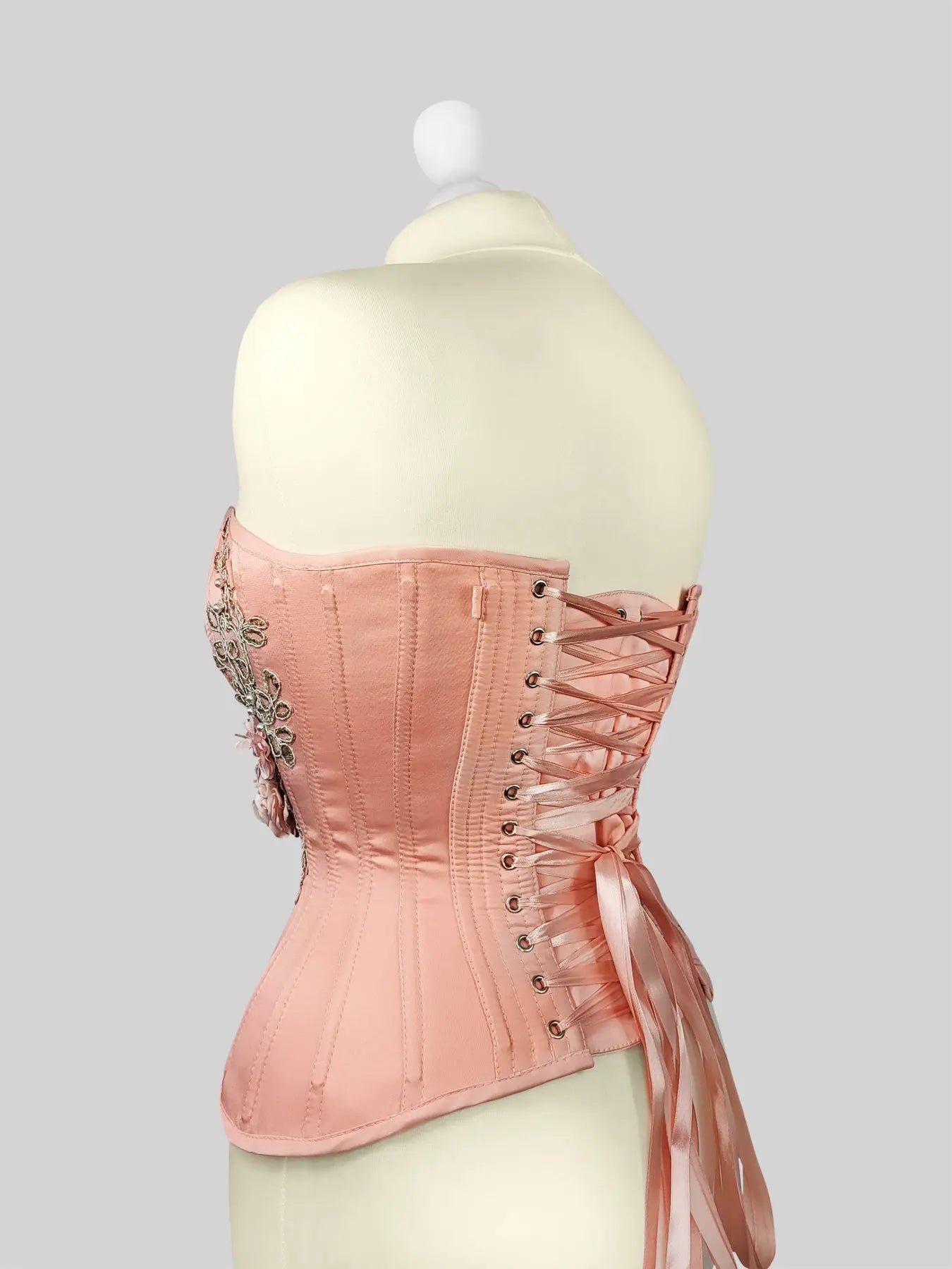 Pré-Commande : Corset Overbust Apricot - Rebel Madness Rebel Madness