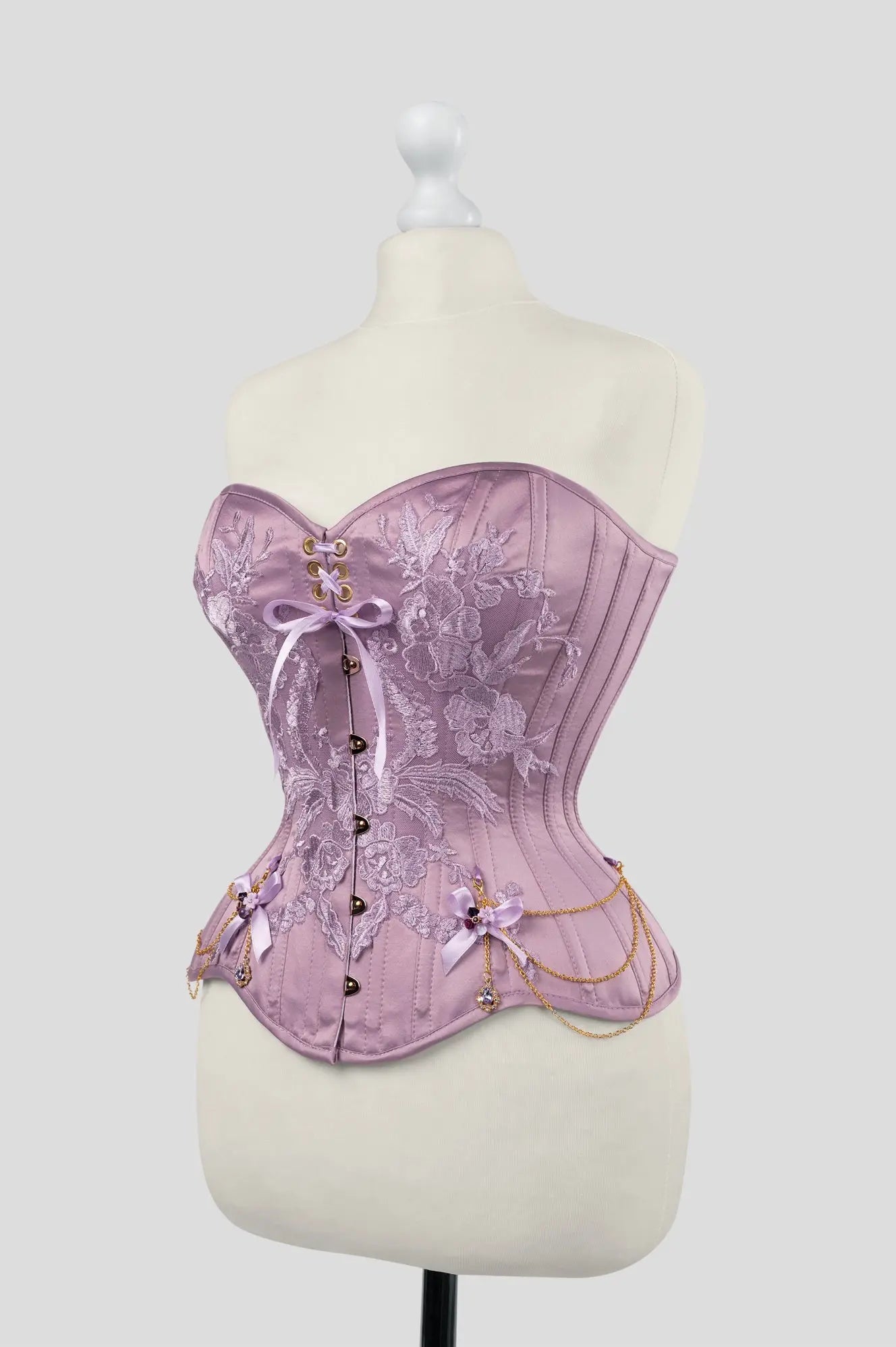 Pré-Commande : Corset Overbust Lilac & Gold - Rebel Madness Rebel Madness