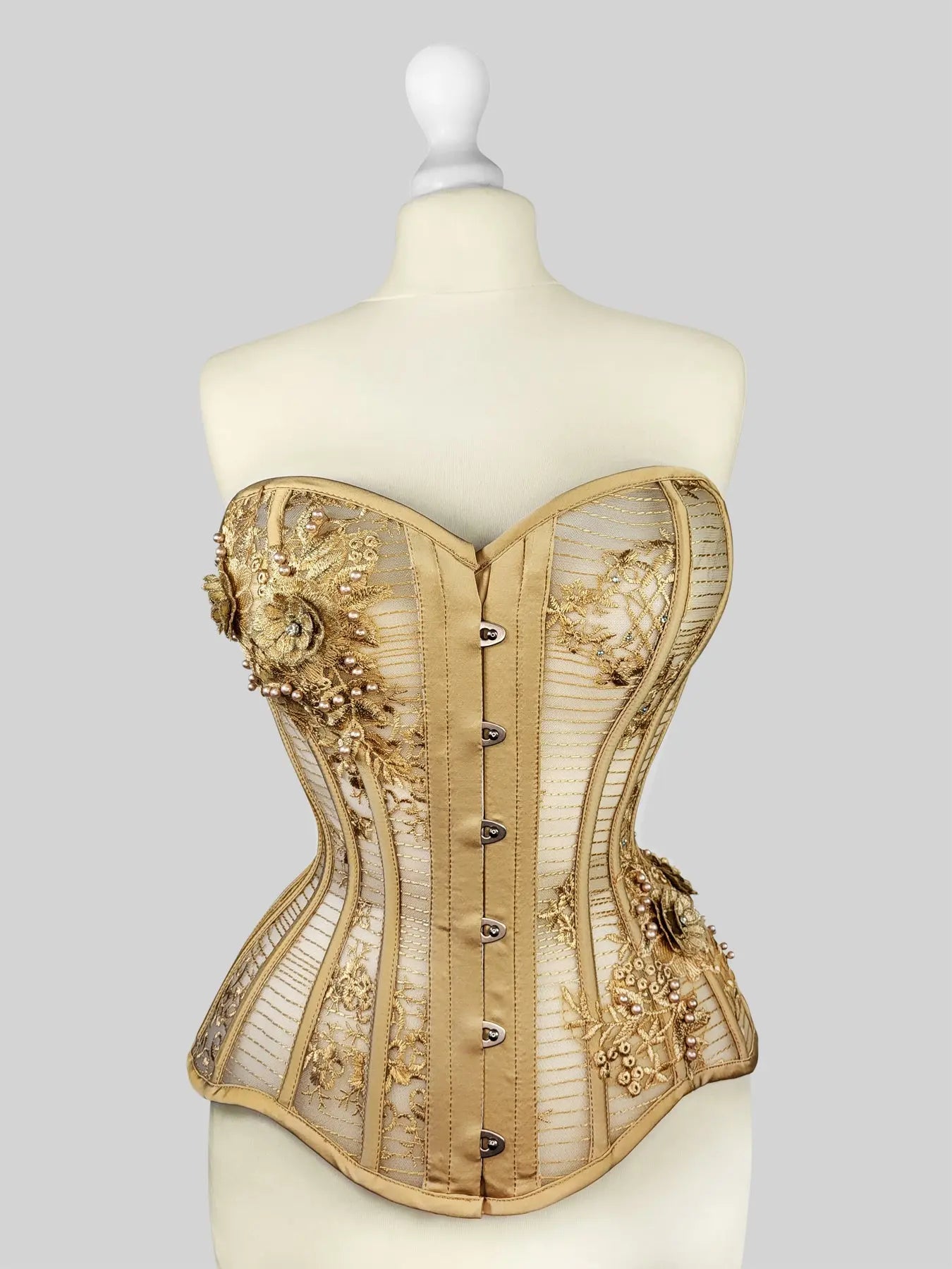 Pré-Commande : Corset Overbust Liquid Gold - Rebel Madness Rebel Madness