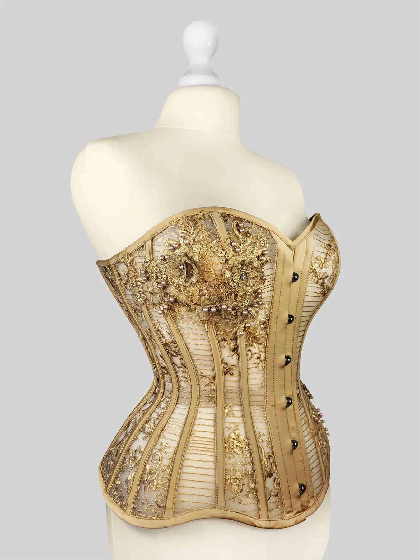 Pré-Commande : Corset Overbust Liquid Gold - Rebel Madness Rebel Madness