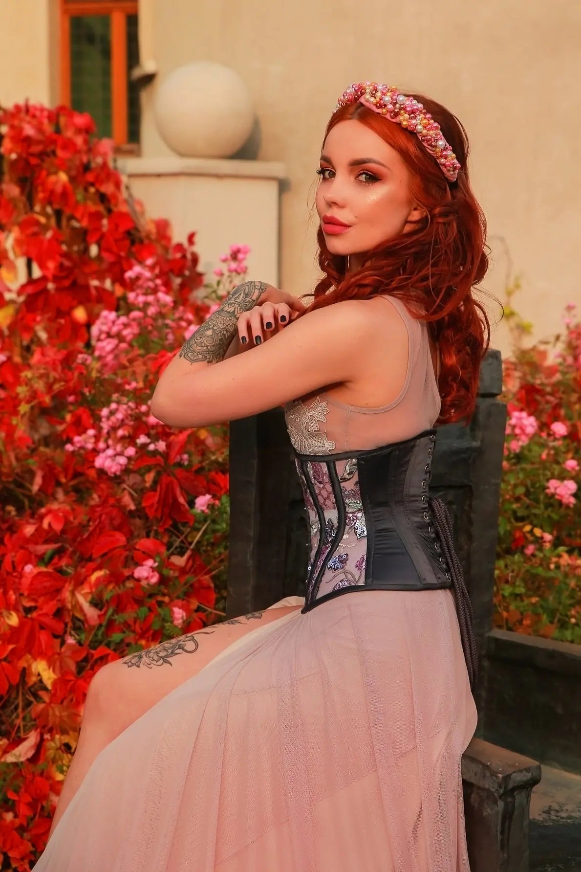 Pré-Commande : Corset Waist Cincher Graphite Glow - Rebel Madness Rebel Madness