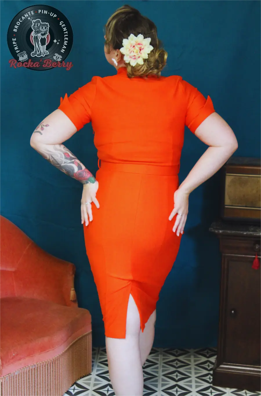 Robe Crayon Lois Orange - Zoé Vine Zoé Vine
