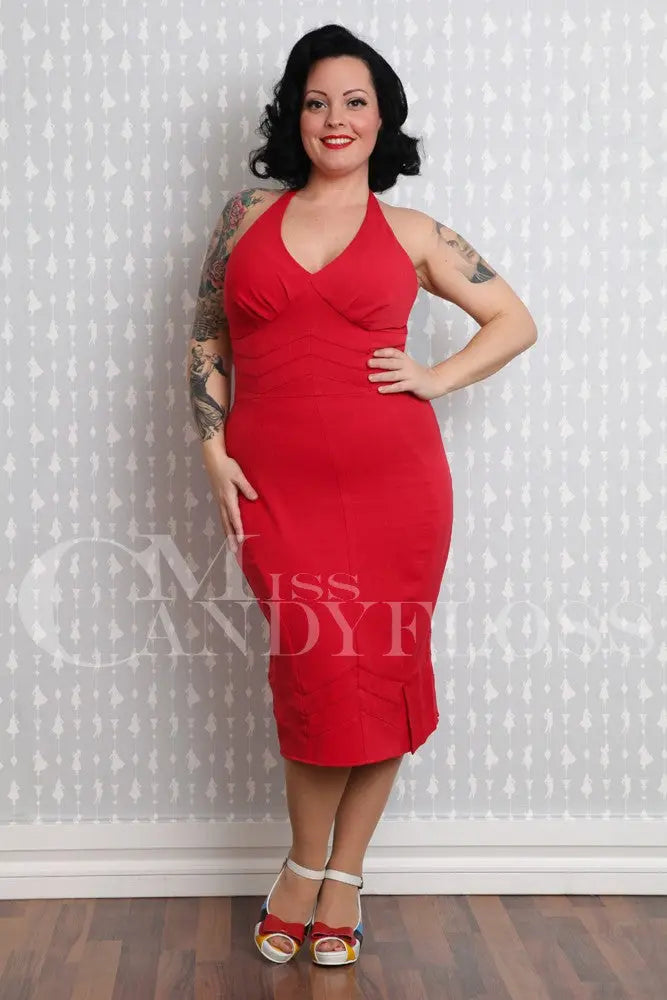 Robe Crayon "Marilyn" Rouge Pinup - MissCandyFloss Miss Candyfloss