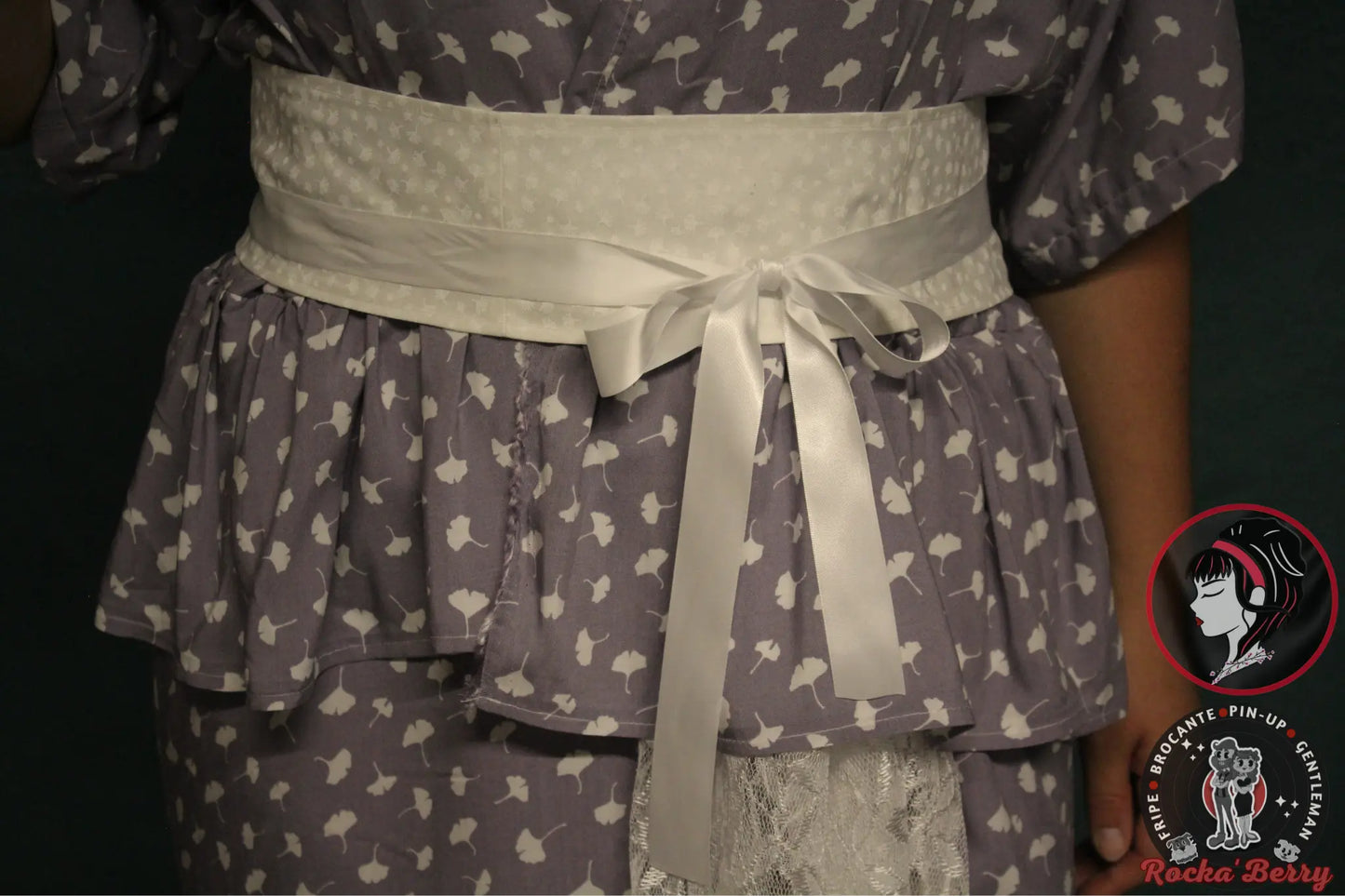 đžRobe Kimono Peplum Lavande â Collection Pin-Up Nipponđž