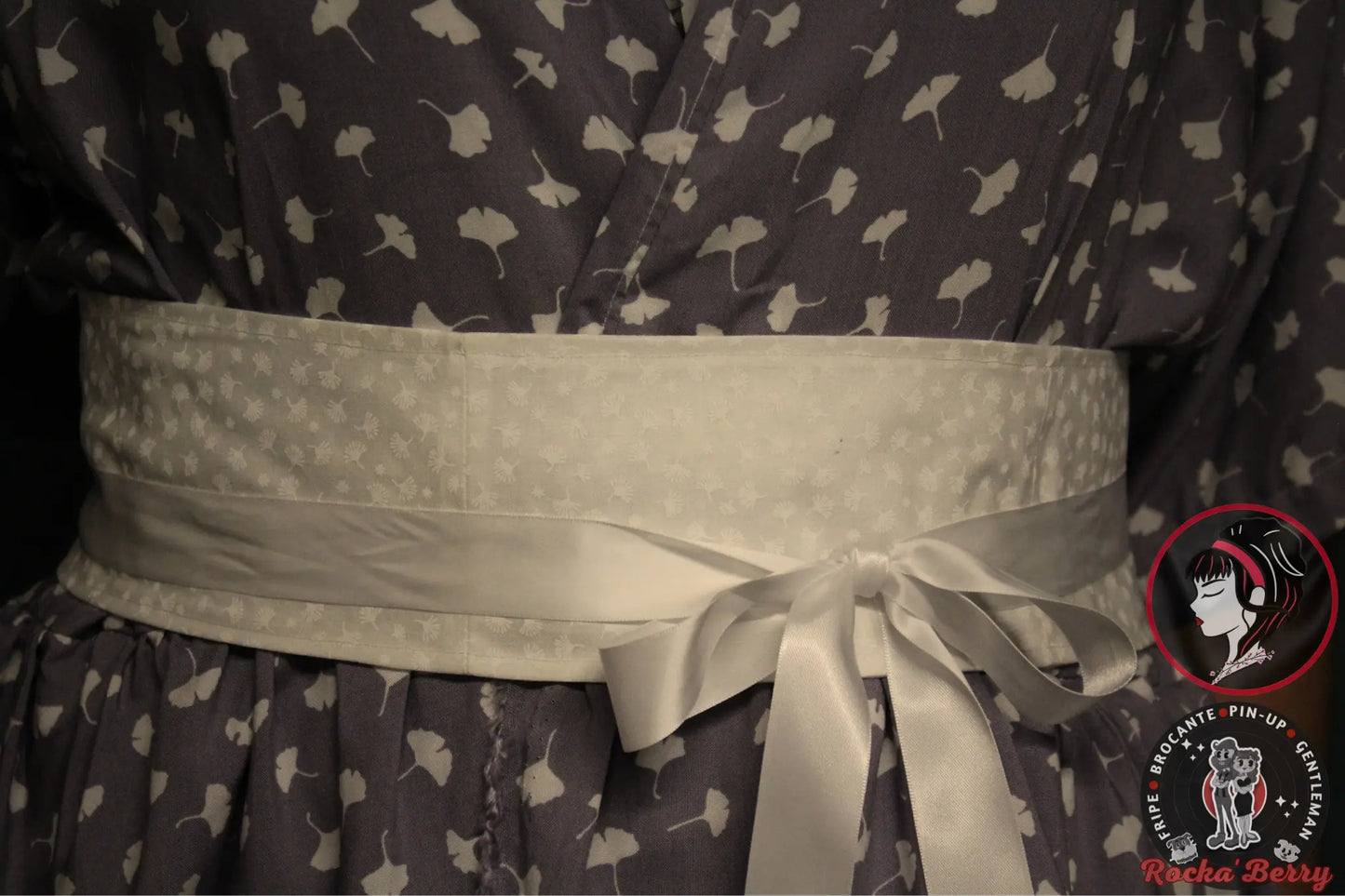 đžRobe Kimono Peplum Lavande â Collection Pin-Up Nipponđž