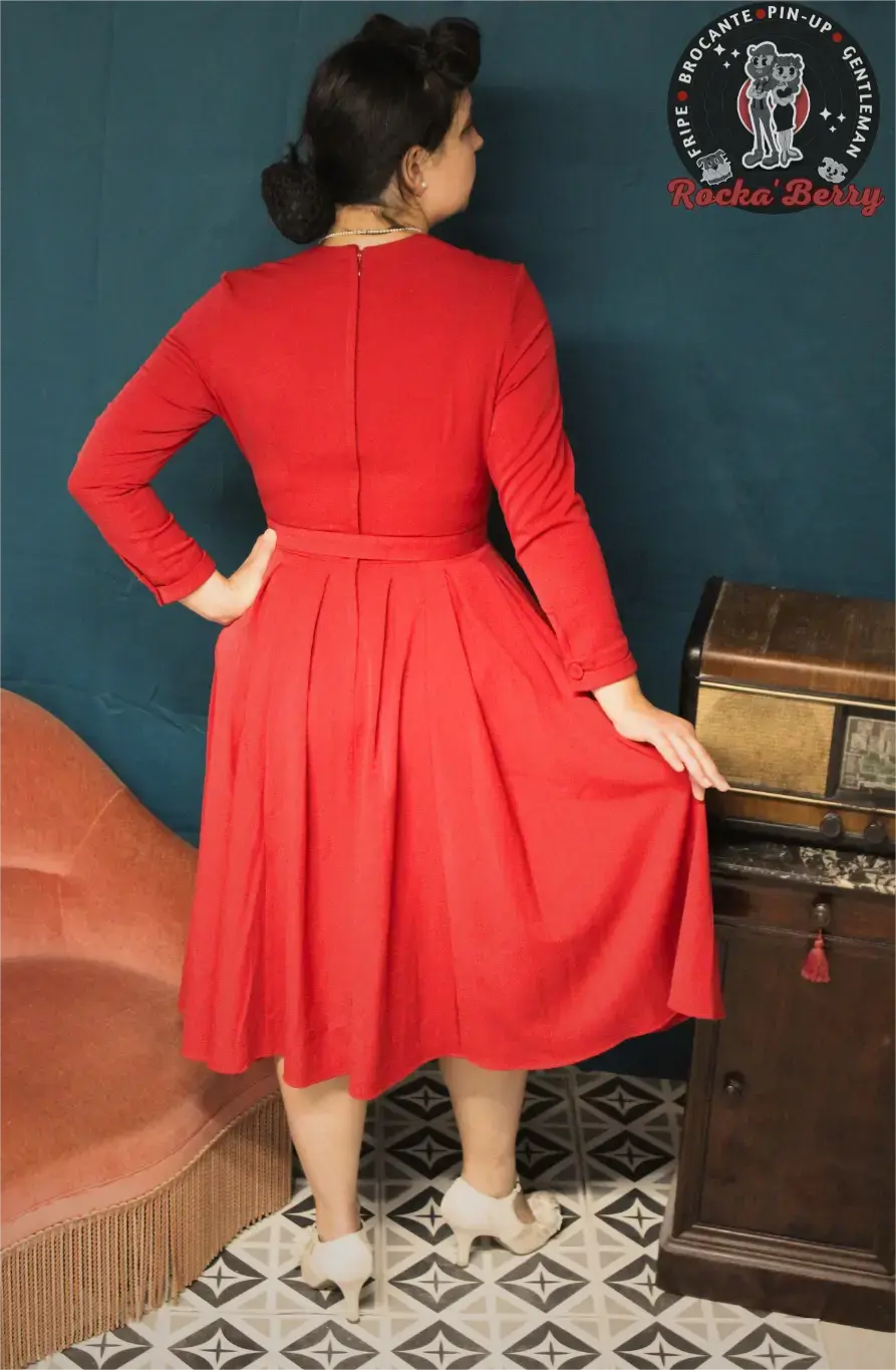 Robe Swing Rouge Pinup - MissCandyFloss Miss Candyfloss