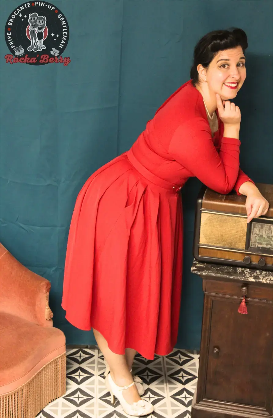 Robe Swing Rouge Pinup - MissCandyFloss Miss Candyfloss