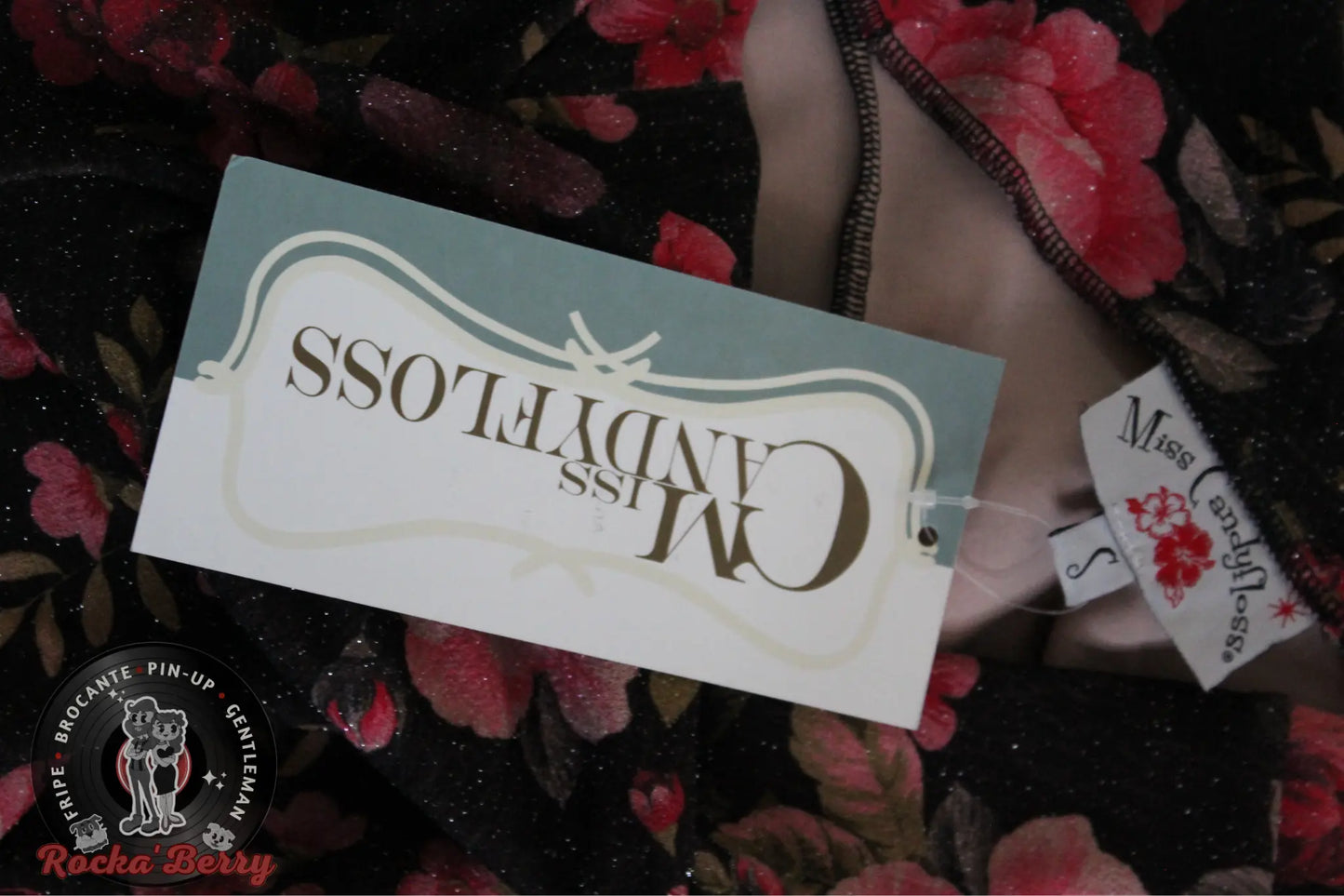 Robe Swing Rose Pailletée Pinup - MissCandyFloss Miss Candyfloss