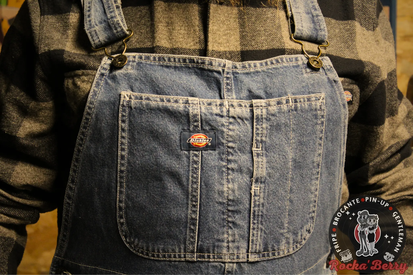🔧 Salopette en Denim Dickies Workwear – Seconde Main Authentique 🪓
