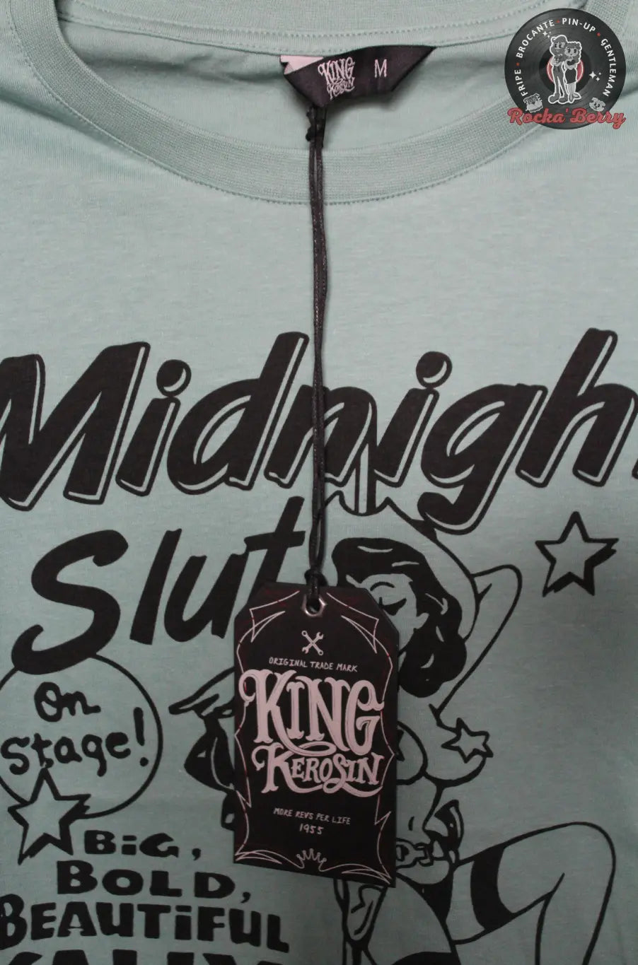 T-shirt Kustom Bleu Midnight Slut - King Kerosin King Kerosin