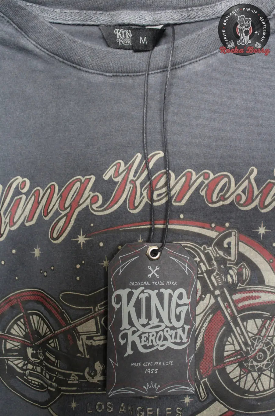 T-shirt Kustom Gris Bobber - King Kerosin King Kerosin
