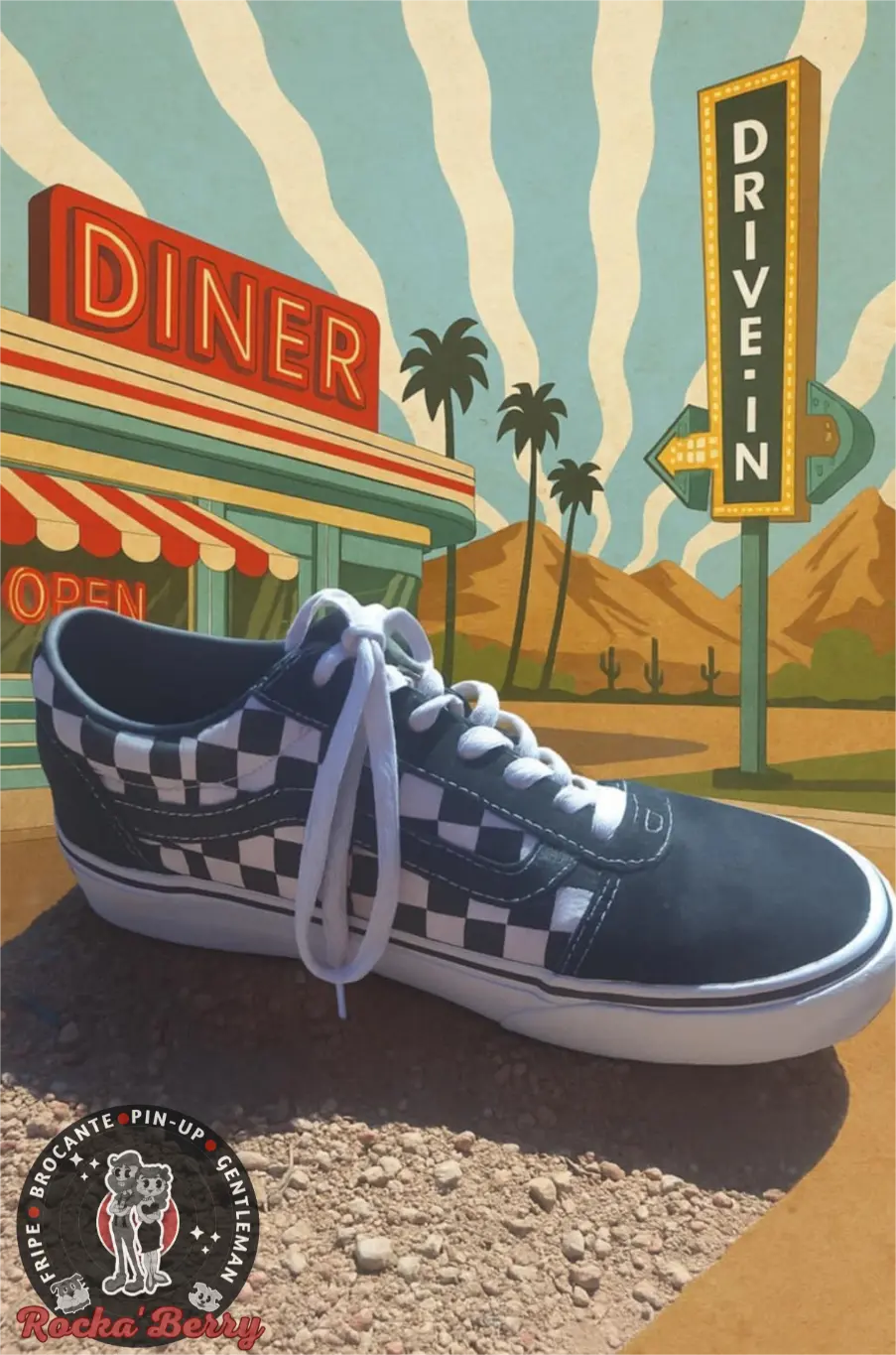 Vans Classic Old School – Checkerboard Black & White (42)
