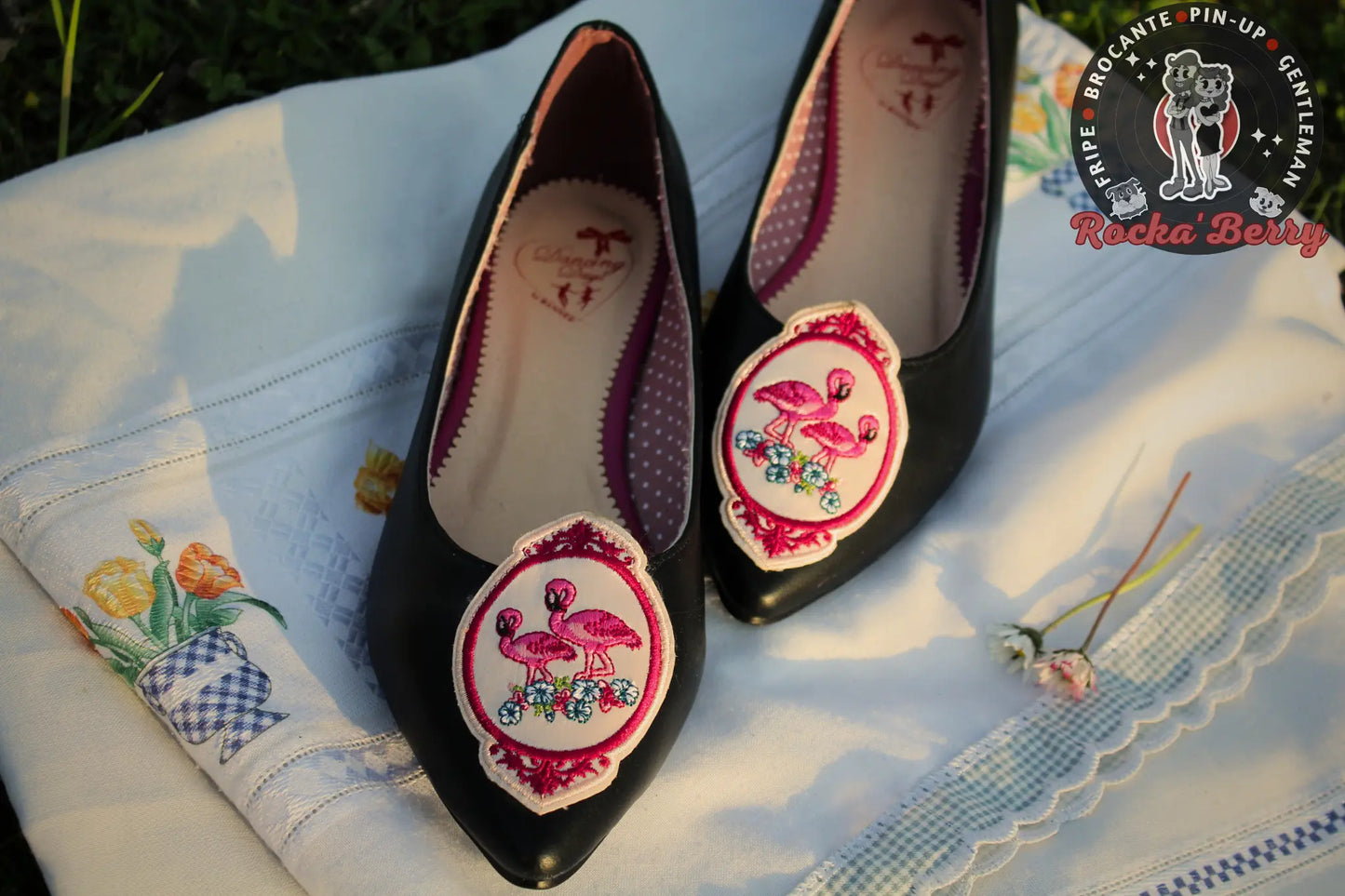 Ballerines Pin-up Flamant Rose - Banned Banned