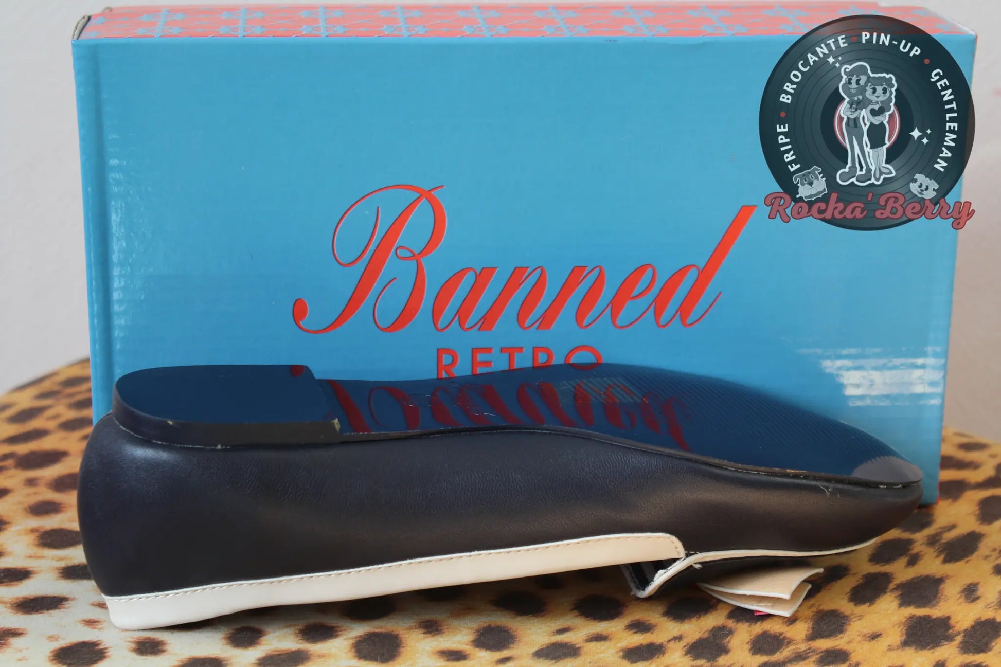 Ballerines Pin-up Navy Bleues - Banned Banned