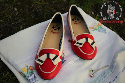 Ballerines Pin-up Sailor Rouges - Banned Banned