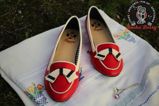 Ballerines Pin-up Sailor Rouges - Banned Banned