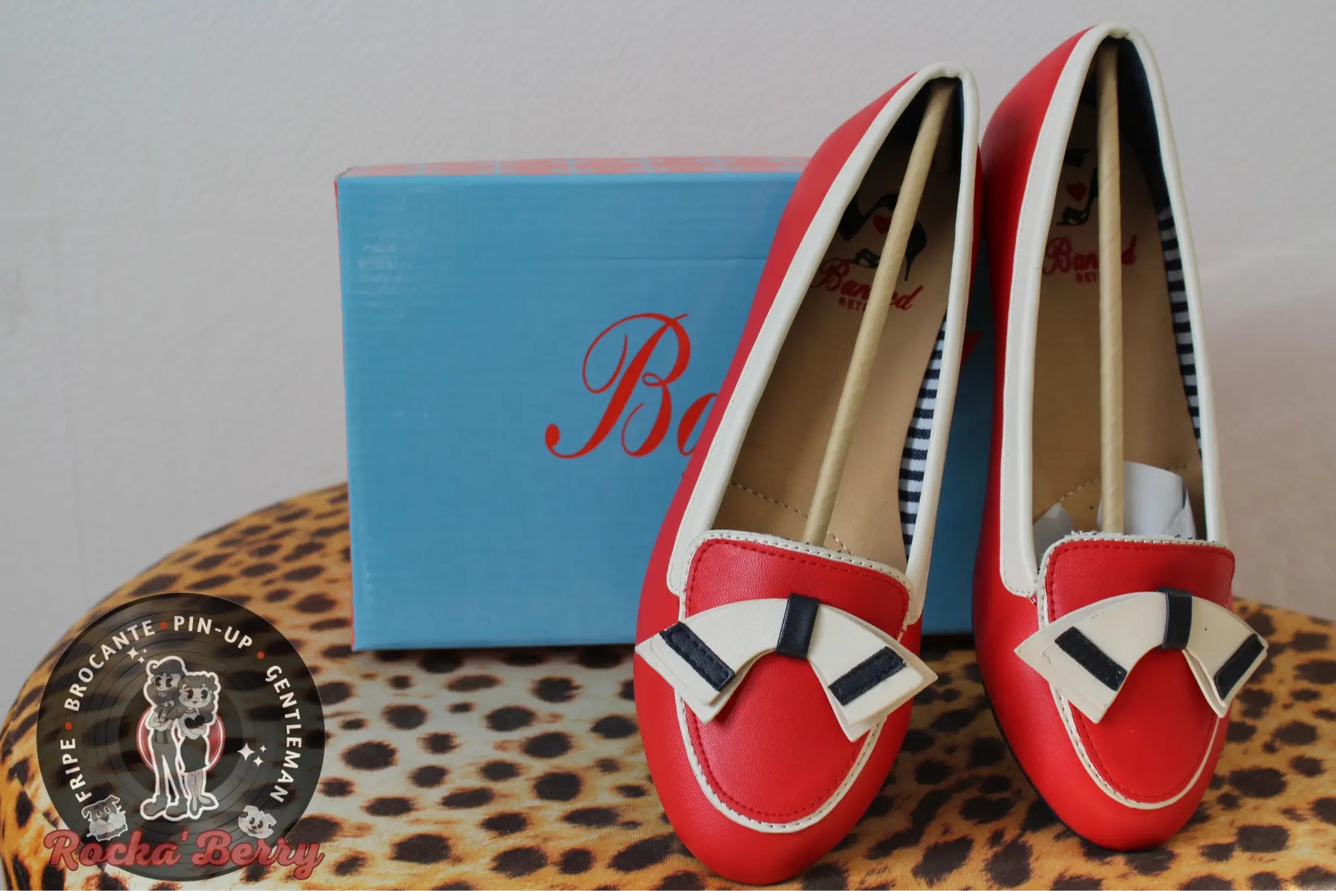 Ballerines Pin-up Sailor Rouges - Banned Banned