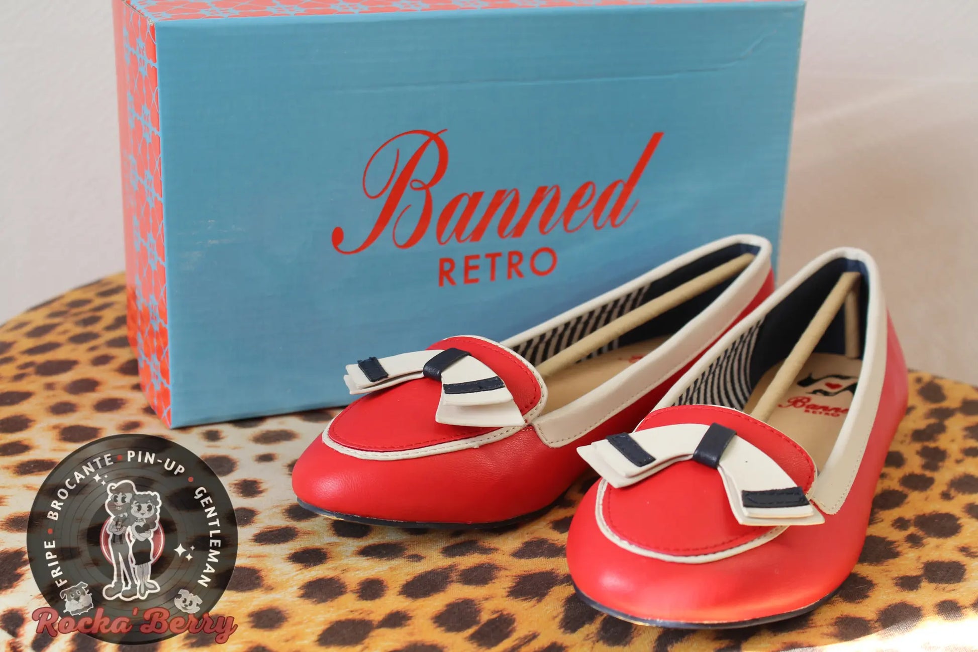 Ballerines Pin-up Sailor Rouges - Banned Banned