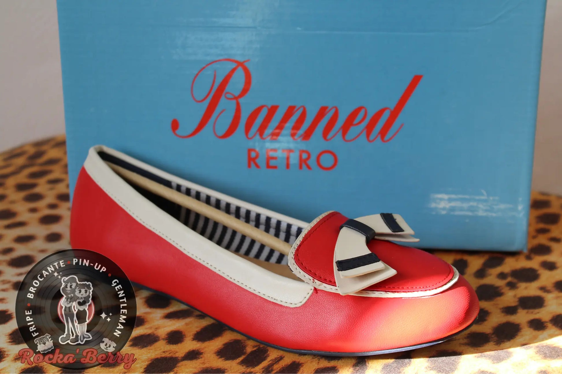 Ballerines Pin-up Sailor Rouges - Banned Banned