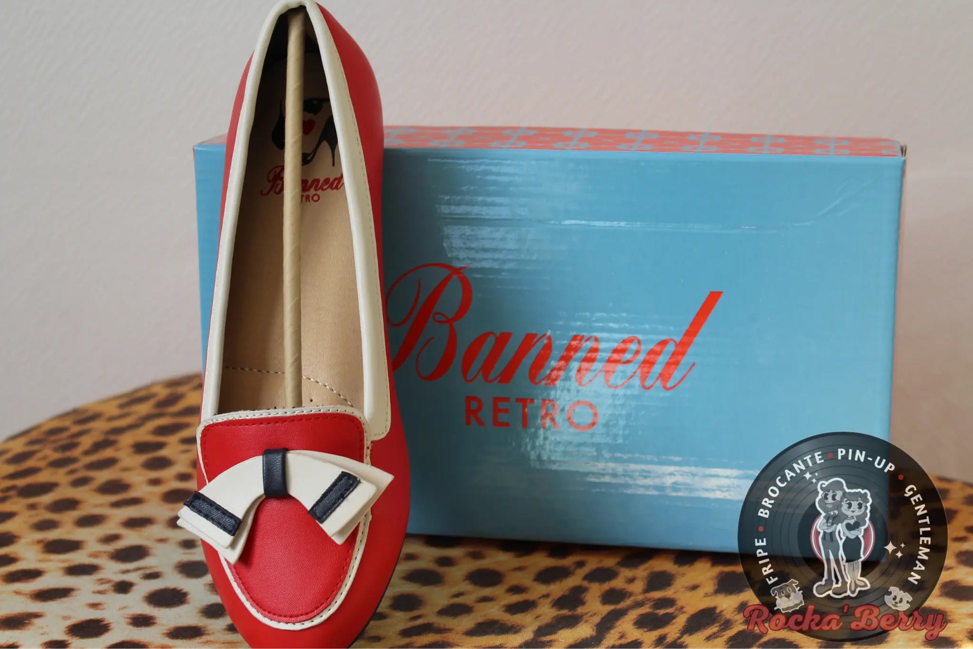 Ballerines Pin-up Sailor Rouges - Banned Banned