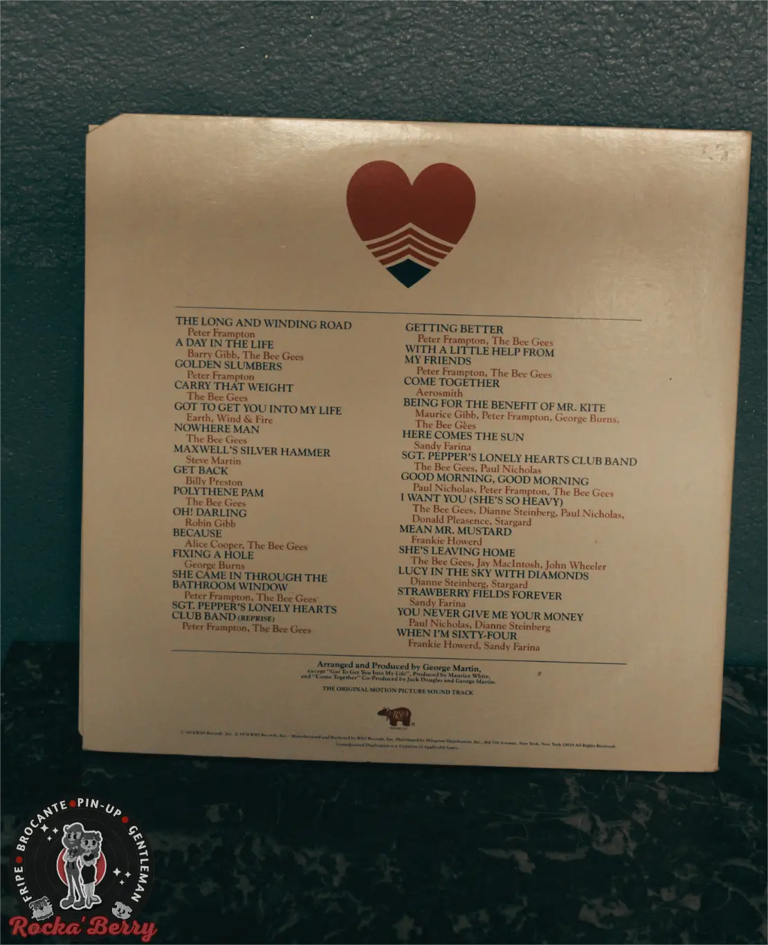 Bee Gees, Aerosmith " Sgt. Pepper's Lonely Hearts Club Band" ( USA / 1978 ) - Vinyle 33T Rocka'Berry